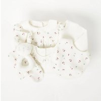 GX479: Baby Girls 6 Piece Floral Print Gift Set  (3-18 Months, see descr)